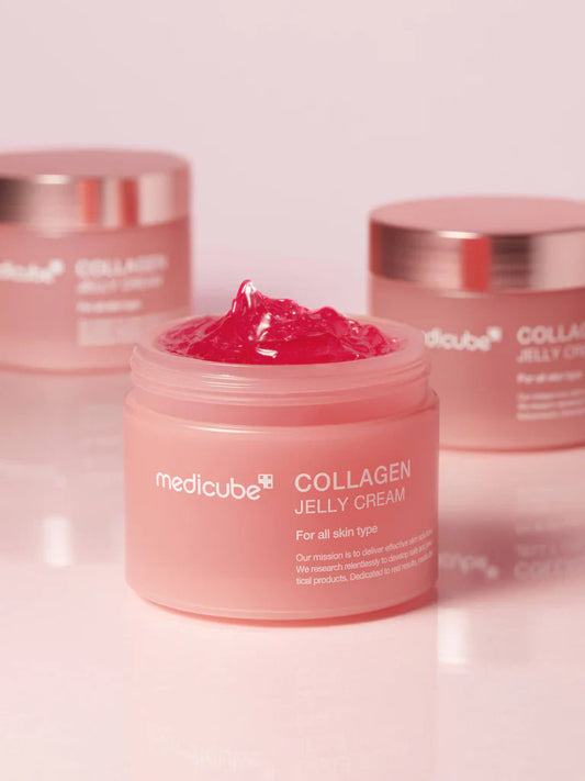 MEDICUBE Collagen Jelly Cream – Gel-crema viso rassodante con collagene, squalano e niacinamide